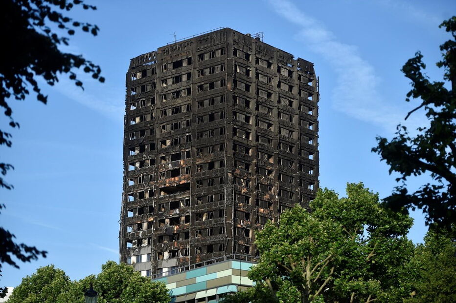 Torre Grenfell após incêndio