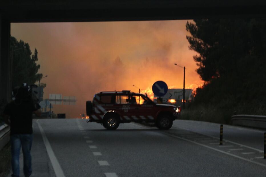 Mais de 100 bombeiros estão a combater as chamas