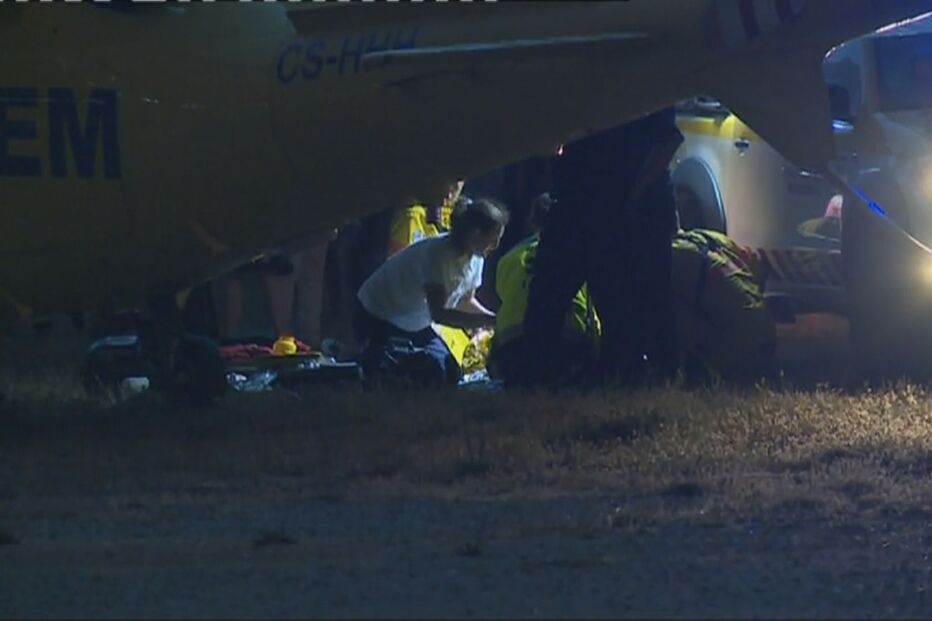 Helicóptero do INEM transportou os feridos graves para os hospitais da Universidade de Coimbra