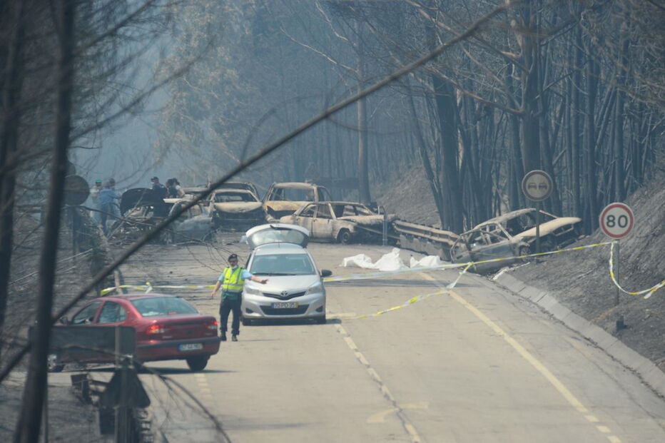 Muitos corpos foram encontrados dentro de carros. Vítimas tentavam fugir quando foram cercadas pelo fogo em Pedrógão Grande