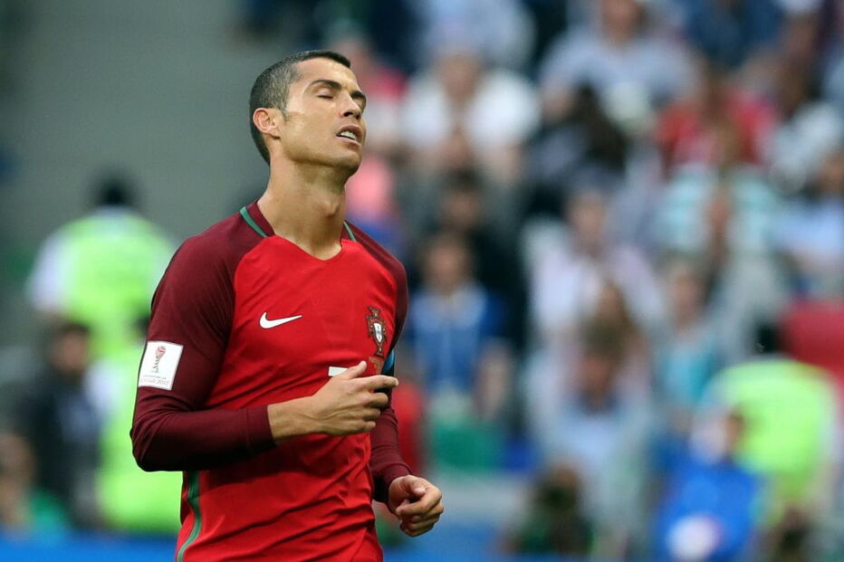 Cristiano Ronaldo em ação contra o México