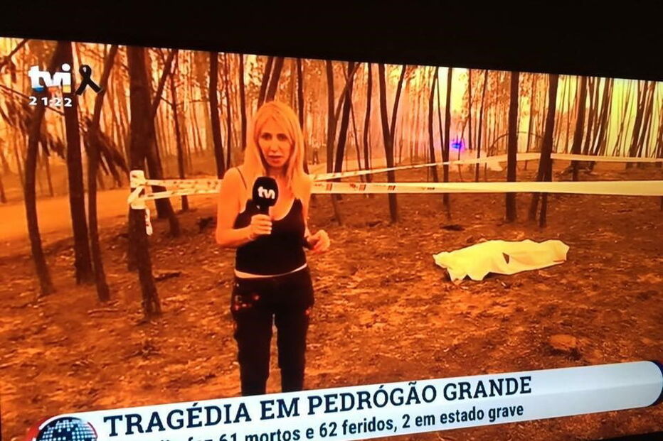 Judite Sousa, jornalista, polémica, TVI, direto, Pedrógão Grande