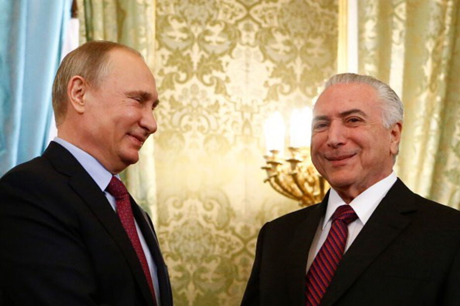 Michel Temer encontrou-se com Vladimir Putin na Rússia