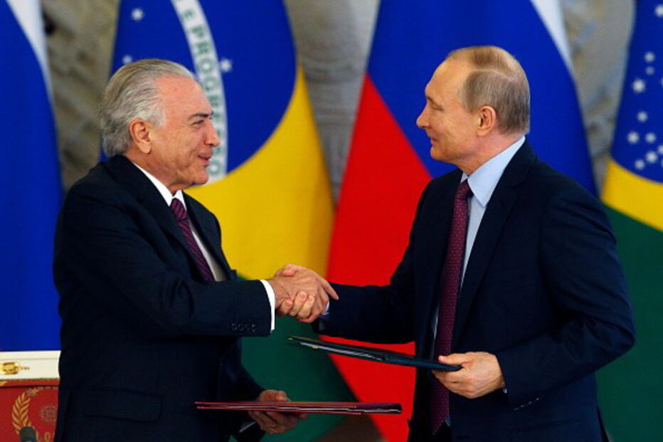 Michel Temer encontrou-se com Vladimir Putin na Rússia