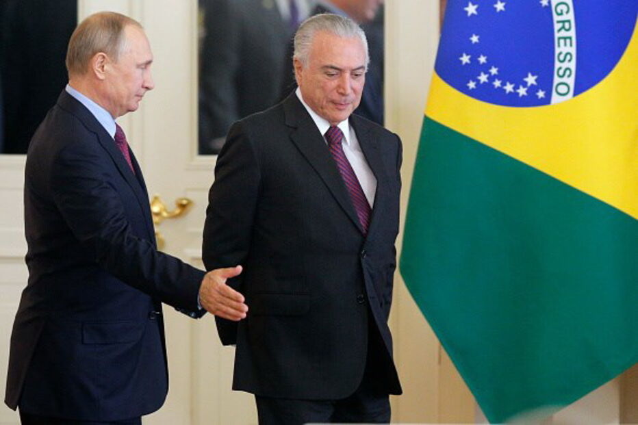 Michel Temer encontrou-se com Vladimir Putin na Rússia