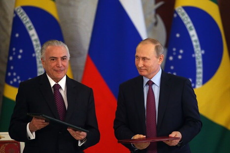 Michel Temer encontrou-se com Vladimir Putin na Rússia