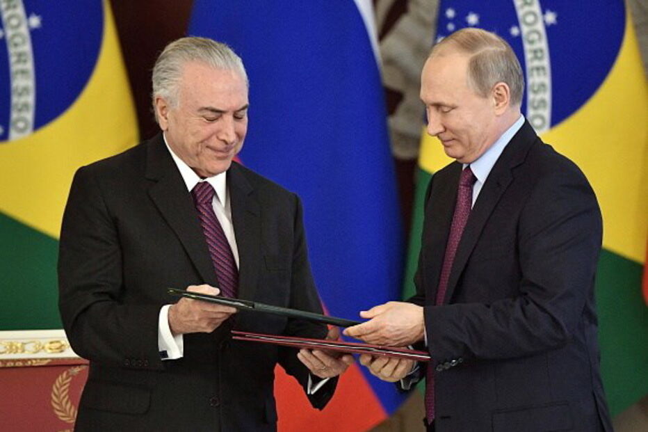 Michel Temer encontrou-se com Vladimir Putin na Rússia