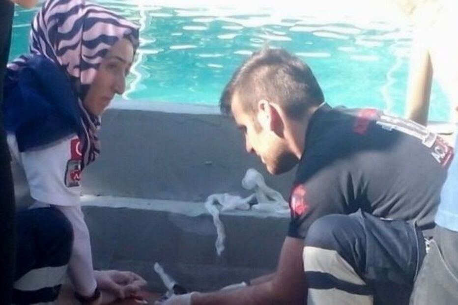 Acidente em parque aquático