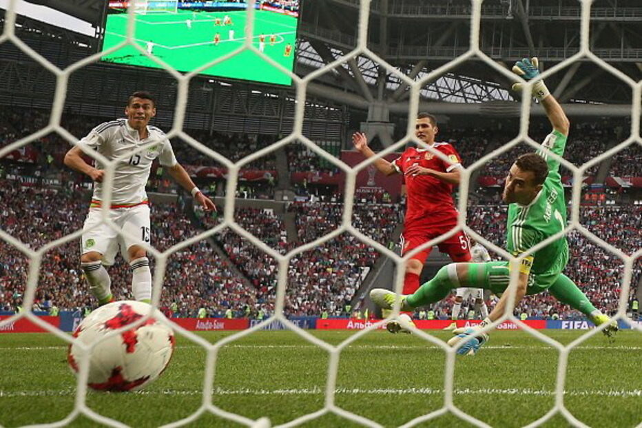 México, Diego Reyes, Rússia, Taça das Confederações, Aleksandr Samedov, Nestor Araujo, Nestor Araujo, Portugal, Yuri Zhirkov, Hirving Lozano, Akinfeev, Nova Zelândia, Layun, Juan Cambios Osorio, Grupo A, Chile, Alemanha, Benfica, futebol, Herrera, desporto