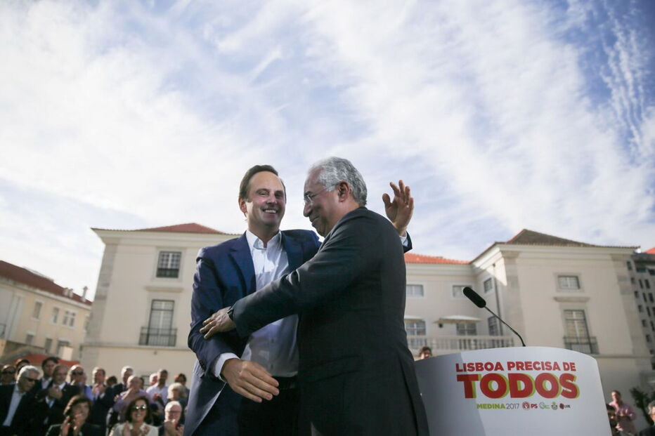 Fernando Medina teve o apoio de António Costa no lançamento da sua campanha para as Autárquicas