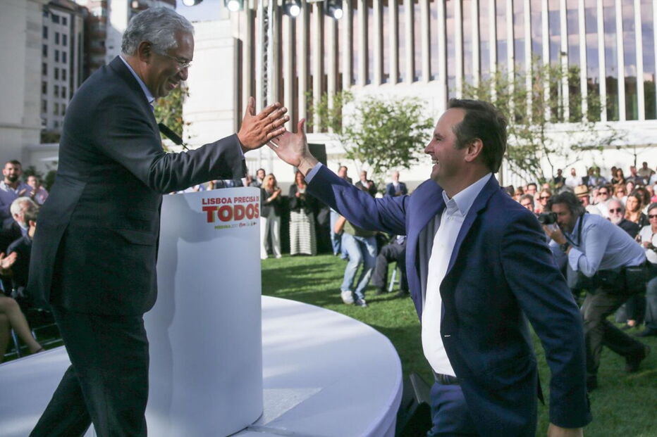 Fernando Medina  teve o apoio de António Costa no lançamento da sua campanha para as Autárquicas