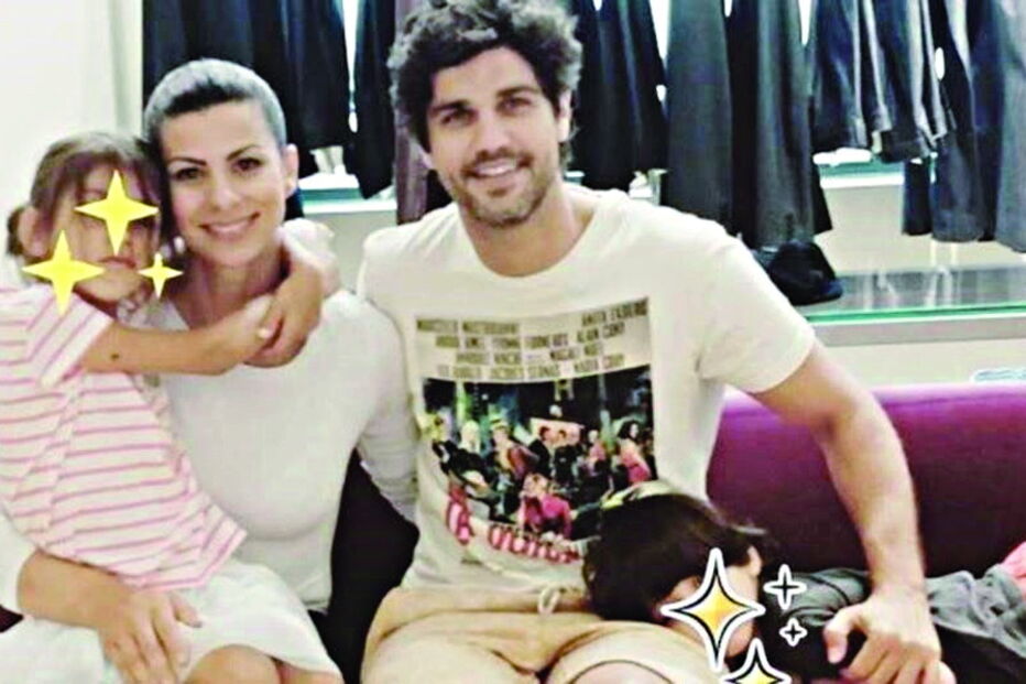 Bruno Cabrerizo com os filhos