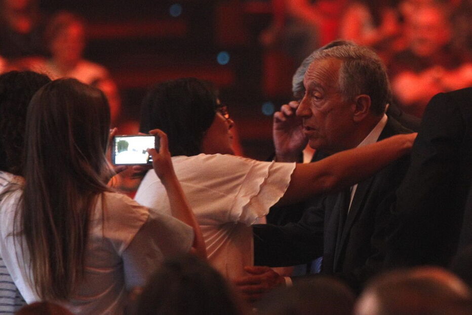 Marcelo Rebelo de Sousa marcou presença no Meo Arena