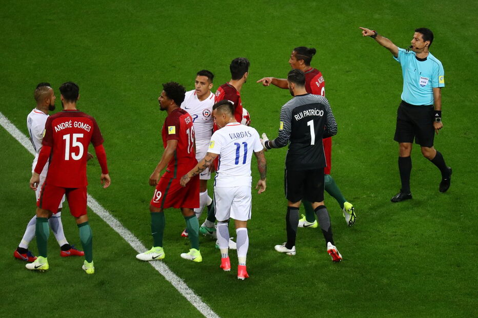 Portugal e Chile defrontaram-se no Arena Kazan, numa partida a contar para a Taça das Confederações	