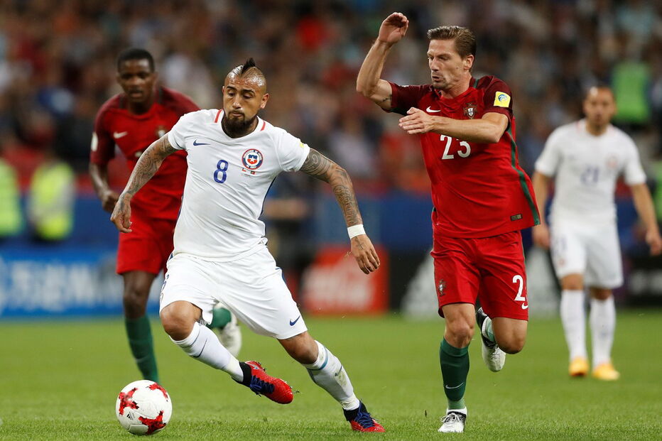 Portugal e Chile defrontaram-se no Arena Kazan, numa partida a contar para a Taça das Confederações	