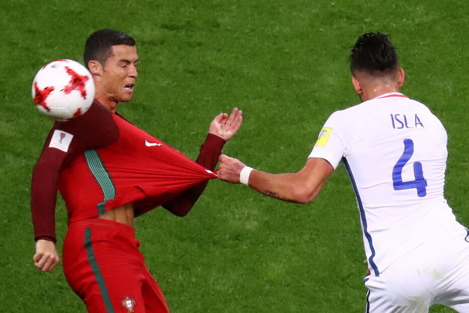 Portugal e Chile defrontaram-se no Arena Kazan, numa partida a contar para a Taça das Confederações	