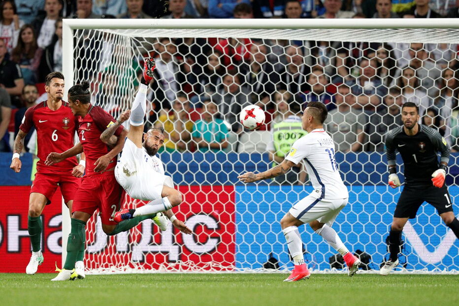 Portugal e Chile defrontaram-se no Arena Kazan, numa partida a contar para a Taça das Confederações	