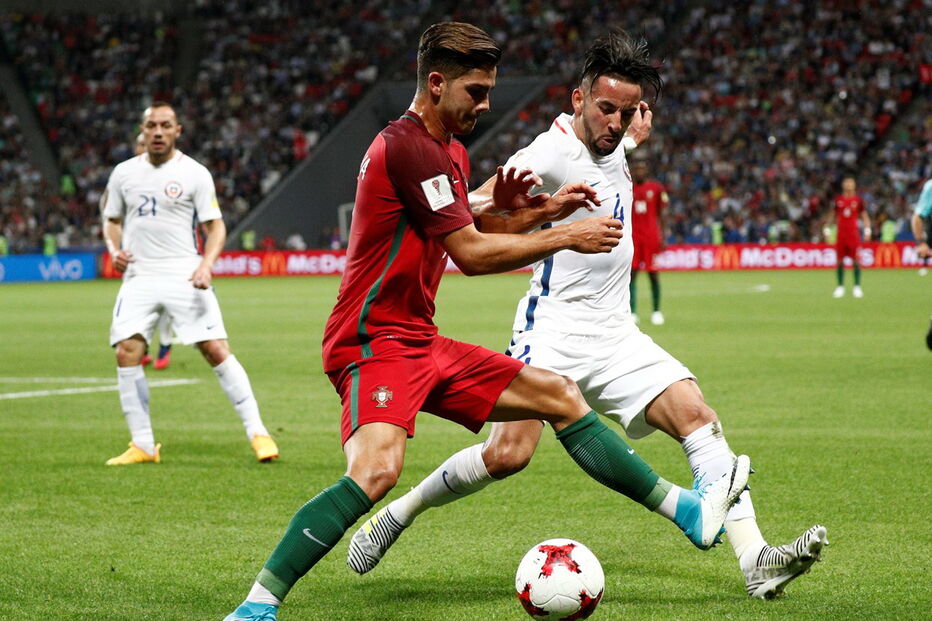 Portugal e Chile defrontaram-se no Arena Kazan, numa partida a contar para a Taça das Confederações	