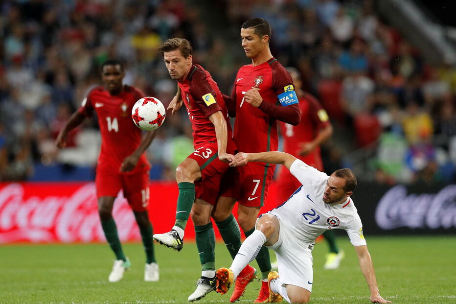 Portugal e Chile defrontaram-se no Arena Kazan, numa partida a contar para a Taça das Confederações