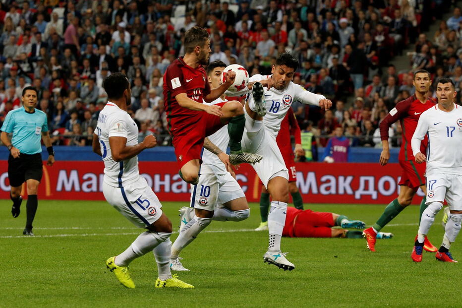 Portugal e Chile defrontaram-se no Arena Kazan, numa partida a contar para a Taça das Confederações