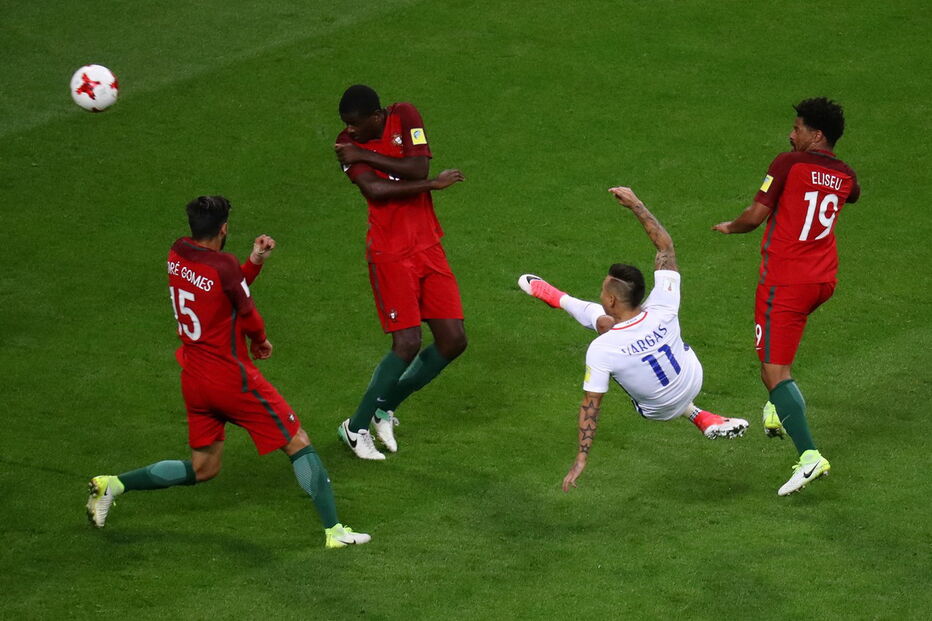 Portugal e Chile defrontaram-se no Arena Kazan, numa partida a contar para a Taça das Confederações