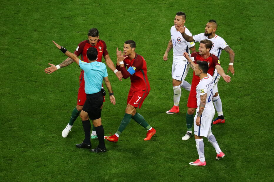 Portugal e Chile defrontaram-se no Arena Kazan, numa partida a contar para a Taça das Confederações