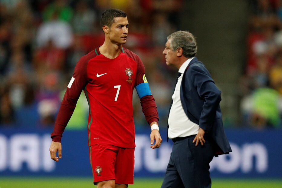 Cristiano Ronaldo e Fernando Santos
