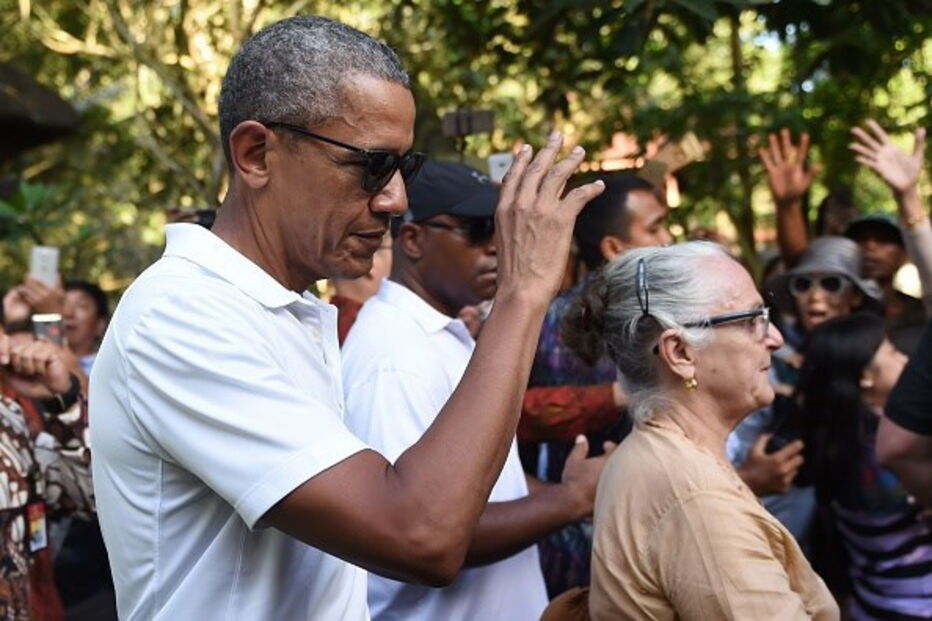 Família Obama de férias na Indonésia