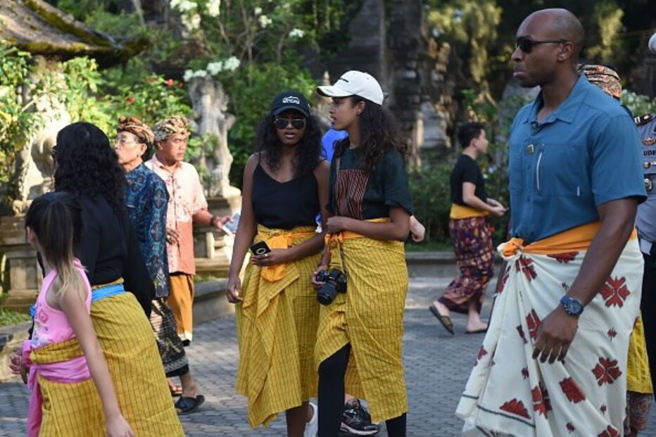 Família Obama de férias na Indonésia