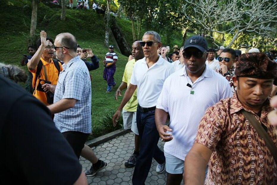Família Obama de férias na Indonésia