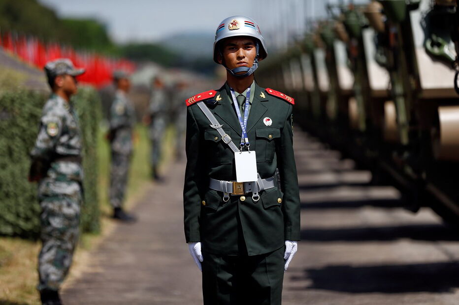 Parada militar em Hong Kong