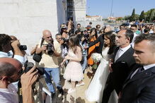 Convidados e noivos chegam ao Mosteiro dos Jerónimos