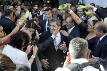 As imagens do fim da cerimónia e a saída dos noivos do Mosteiro dos Jerónimos