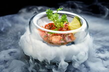 Kimya, química perfeita, cocktails, petiscos, cozinha molecular, fumegantes, gastronomia, Sheraton Cascais, Guincho