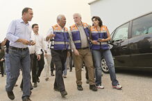 Primeiro-ministro, António Costa, e equipa do Ministério da Administração Interna em Pedrógão Grande  