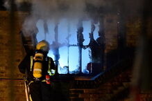 Fogo no mercado de Camden, em Londres
