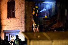 Fogo no mercado de Camden, em Londres