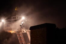 Fogo no mercado de Camden, em Londres