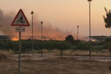 Fogo junto a resort em Vilamoura