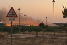 Fogo junto a resort em Vilamoura