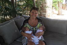 Matriarca do clã Aveiro publicou foto com Eva e Mateo