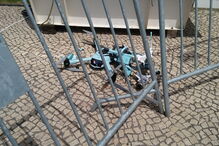 Drone da PSP ficou destruído em parada da polícia