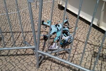 Drone da PSP ficou destruído em parada da polícia