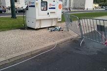 Drone da PSP ficou destruído em parada da polícia