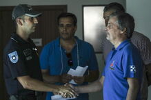 PNR fez ação de protesto em frente à esquadra de Alfragide, na Amadora