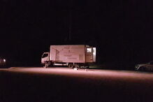 Estação móvel do SIRESP que foi mobilizada para Alijó