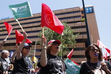 Trabalhadores da PT/MEO em protesto