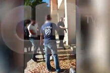 Momento da detenção do suspeito