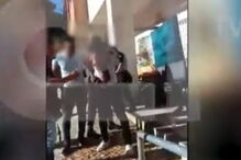 Momento da detenção do suspeito