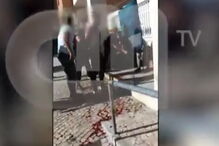 Momento da detenção do suspeito